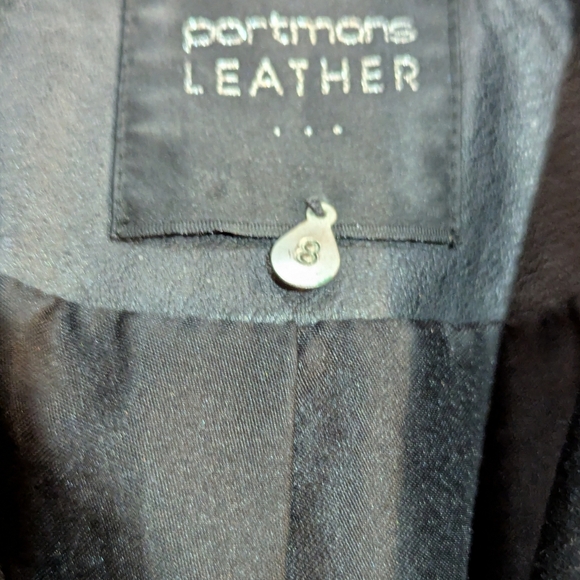 Portmans Leather Moto Jacket Small - Picture 7 of 7